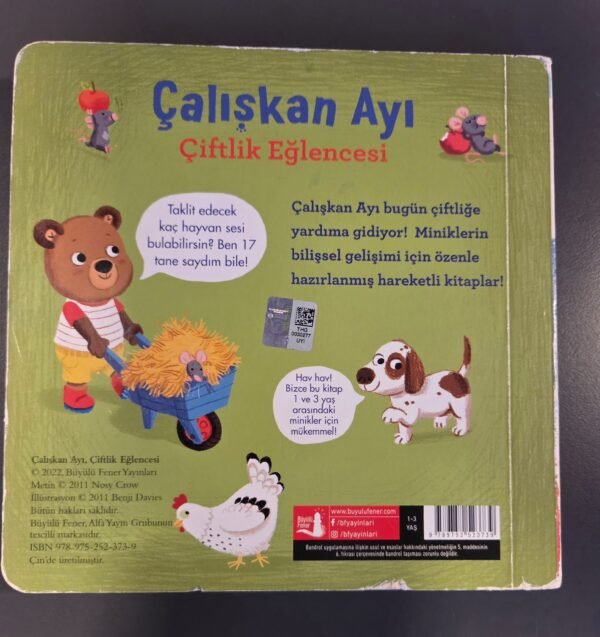 Çalışkan Ayı - Çiftlik Eğlencesi (Hareketli Kitap) - Görsel 3