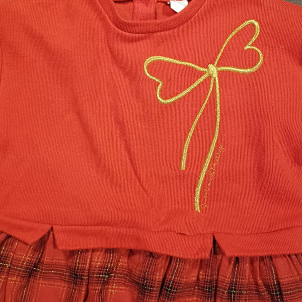 Kırmızı Kız Çocuk Elbisesi